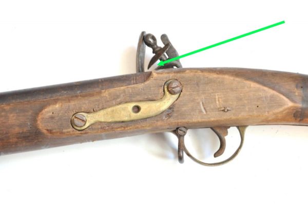 examlple photo where the silicon was mounted in the flintlock