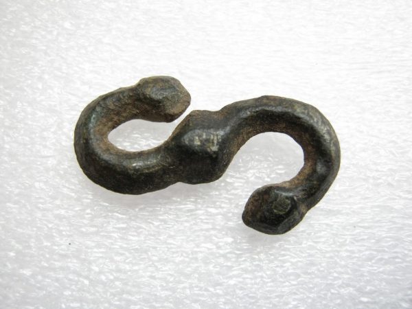 Antique primitive snake connector dagger hanger