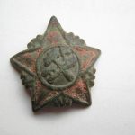original dug relic hat badge of early Soviet Union Red Army (RKKA)